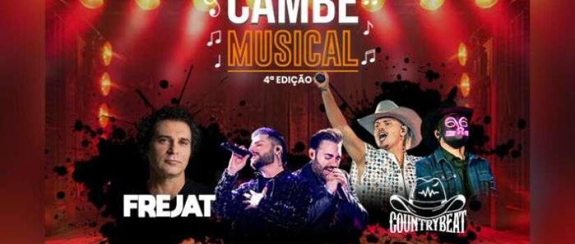 Cambé anuncia shows de Frejat, Guilherme & Benuto e CountryBeat em novembro
