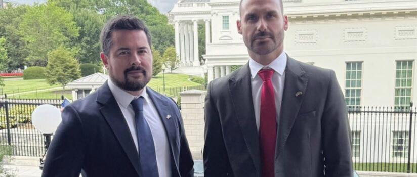 Eduardo Bolsonaro e Paulo Figueiredo chamam denúncia de 'fajuta' e citam 'lacaios de Moraes na PGR'