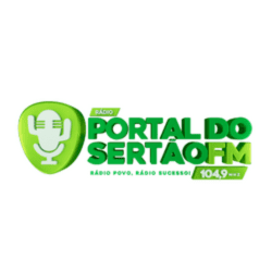 Logo da rádio Portal do Sertão FM