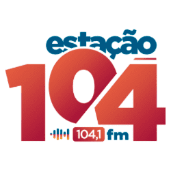 Logo da rádio Estação 104 FM