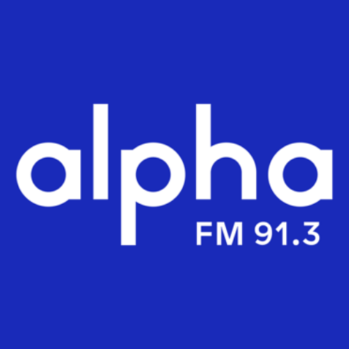 Logo da rádio Alpha FM