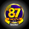 Logo da rádio 87 FM Bauru