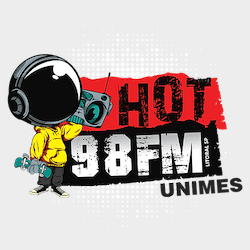 Logo da rádio Hot 98 FM Unimes