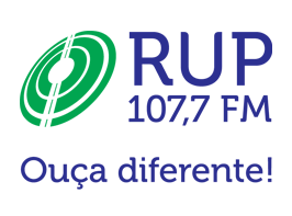 Logo da rádio RUP 107,7 FM