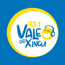 Logo da rádio Vale do Xingu FM