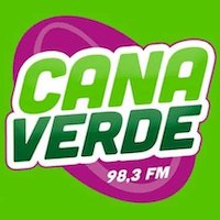 Logo da rádio Cana Verde FM